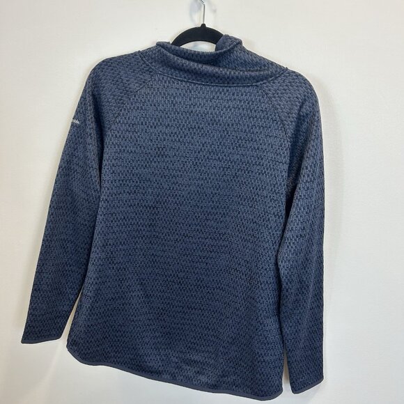 Columbia Womens Large Blue Winter Dream Shawl Neck Pullover Fleece Lined Blue - Picture 9 of 9
